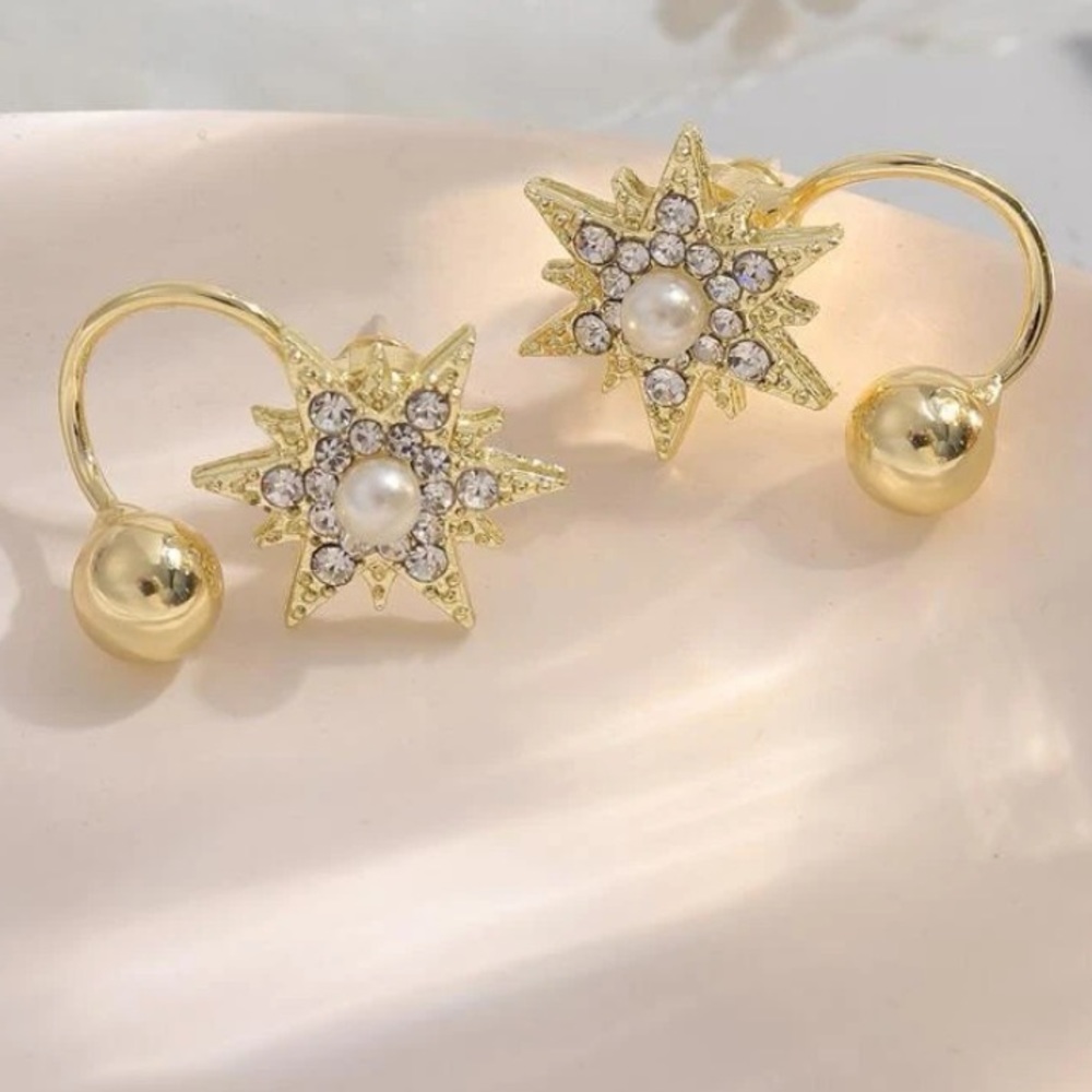 Double sided Earrings - Picture 2 of 4